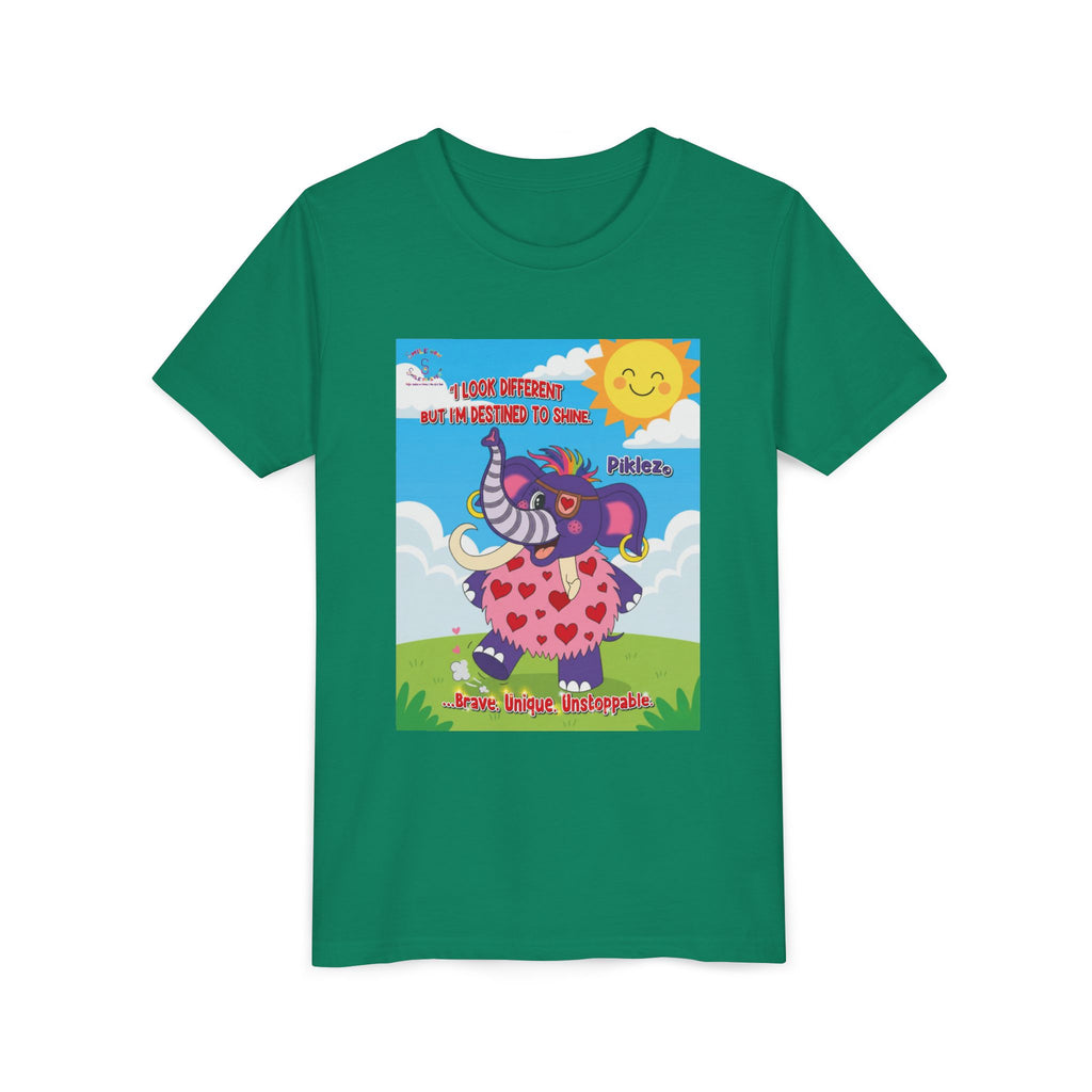 Piklez™ Kids T-Shirt Youth Tee – “Destined to Shine” Graphic Tee | Smile Universe Collection