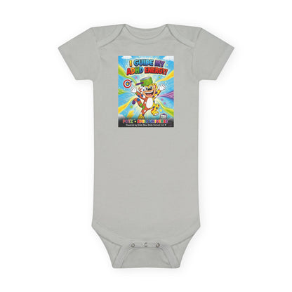 Potz™ Baby Short Sleeve Onesie® – "I Guide My ADHD Energy!" Graphic Bodysuit | Smile Universe Collection