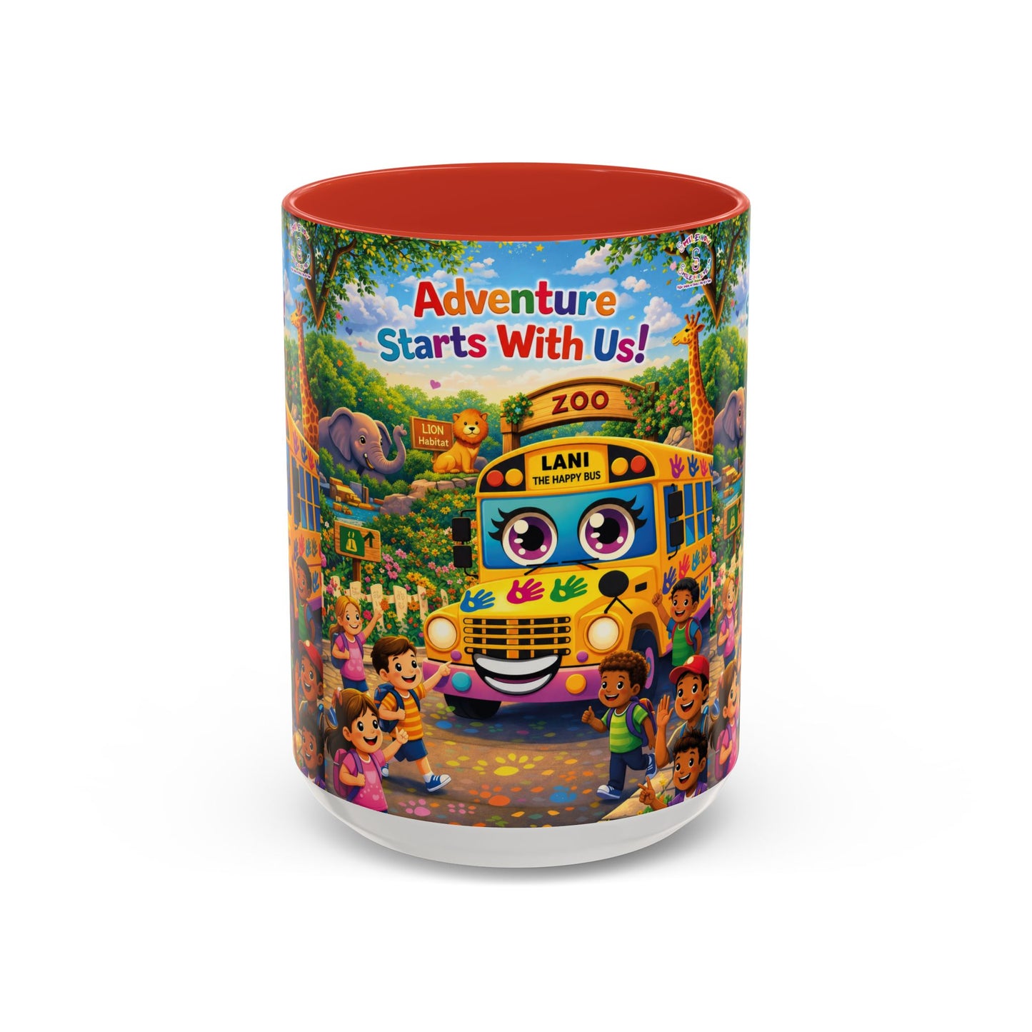 Lani™ Accent Coffee Mug (11oz & 15oz) – "Adventure Starts With Us!" Graphic