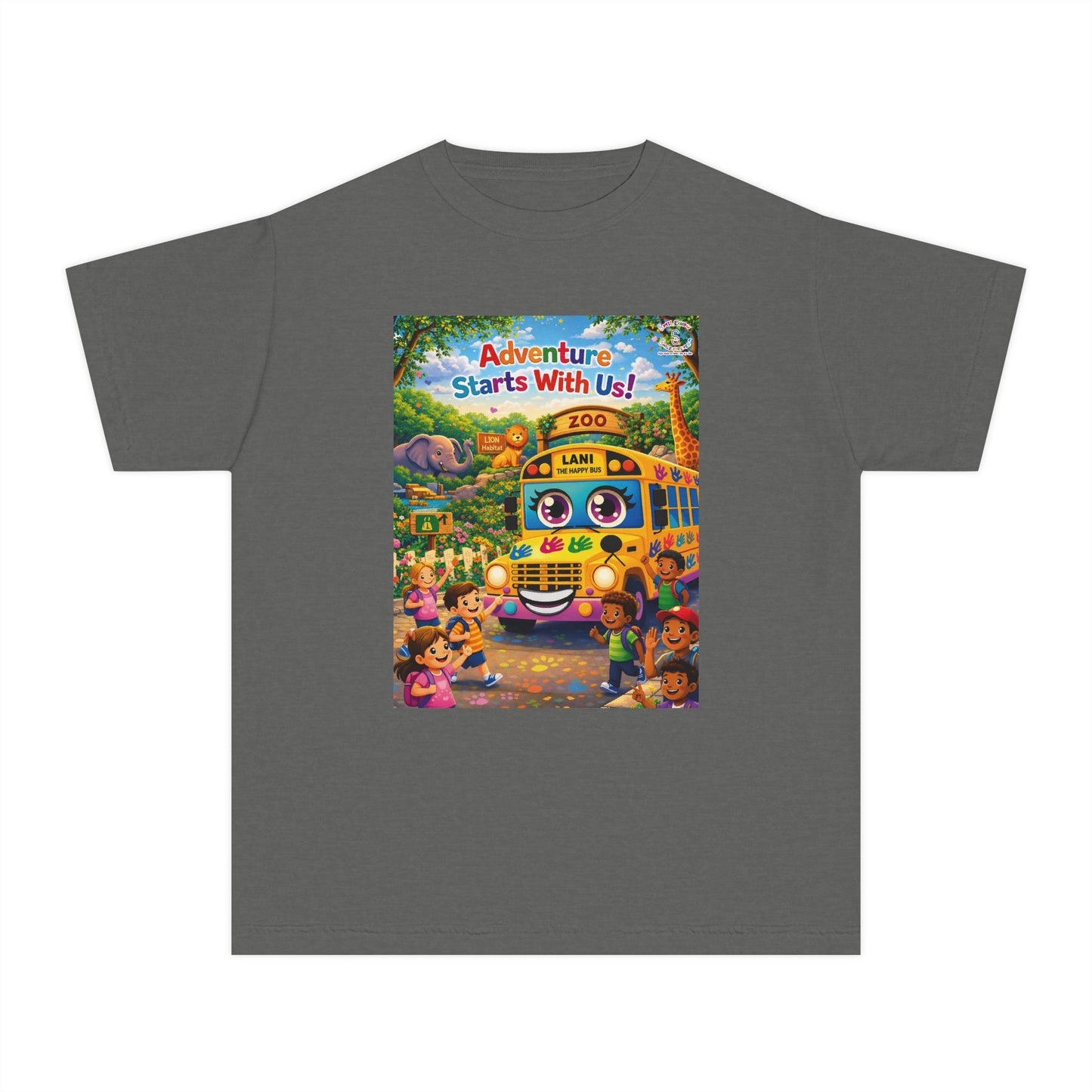Lani™ Youth Midweight Tee – "Adventure Starts With Us!" Graphic