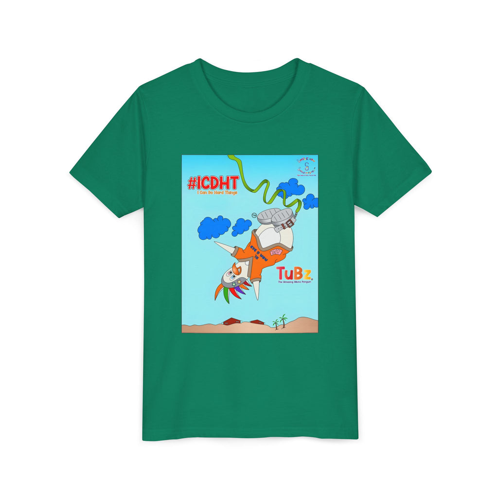 TuBz™ "I Can Do Hard Things" Youth T-Shirt | Youth Short Sleeve Tee - Motivational Kids Graphic Tee