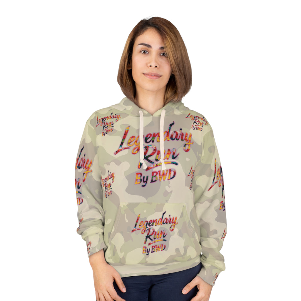Legendary Run All-Over Print Hoodie — Pullover