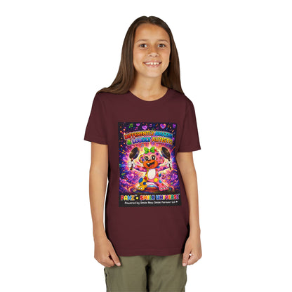 Panz™ Youth Short Sleeve Tee – "Differently Amazing & Loudly Autistic!" Graphic | Smile Universe Collection
