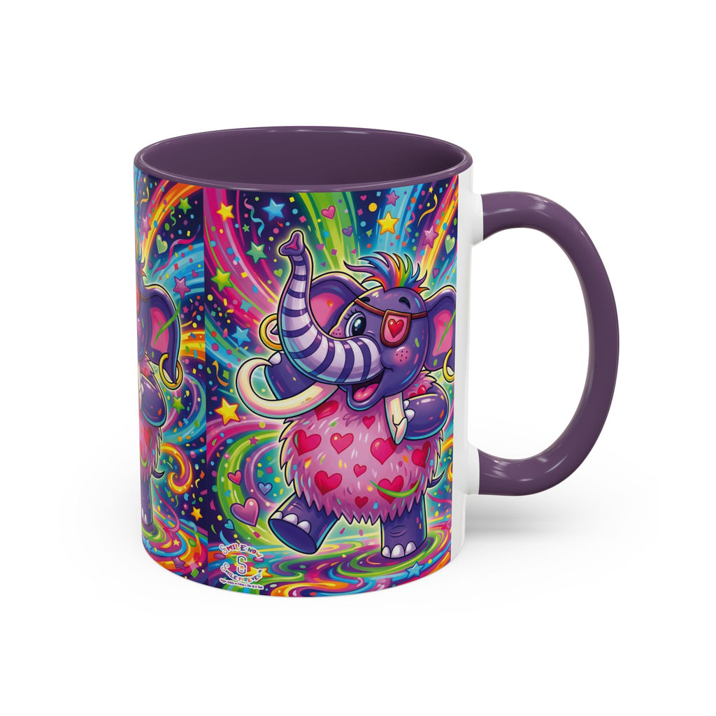 Piklez™ 11oz, 15oz Accent Coffee Mug – "Born to Celebrate!" Graphic | Smile Universe Collection
