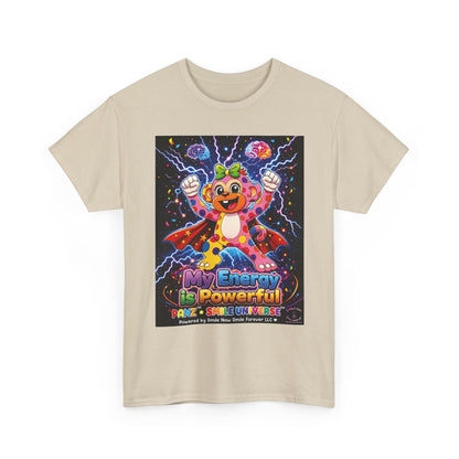 Panz™ Unisex Heavy Cotton™ Tee For Adult – "My Energy is Powerful" Graphic Tee | Smile Universe Collection