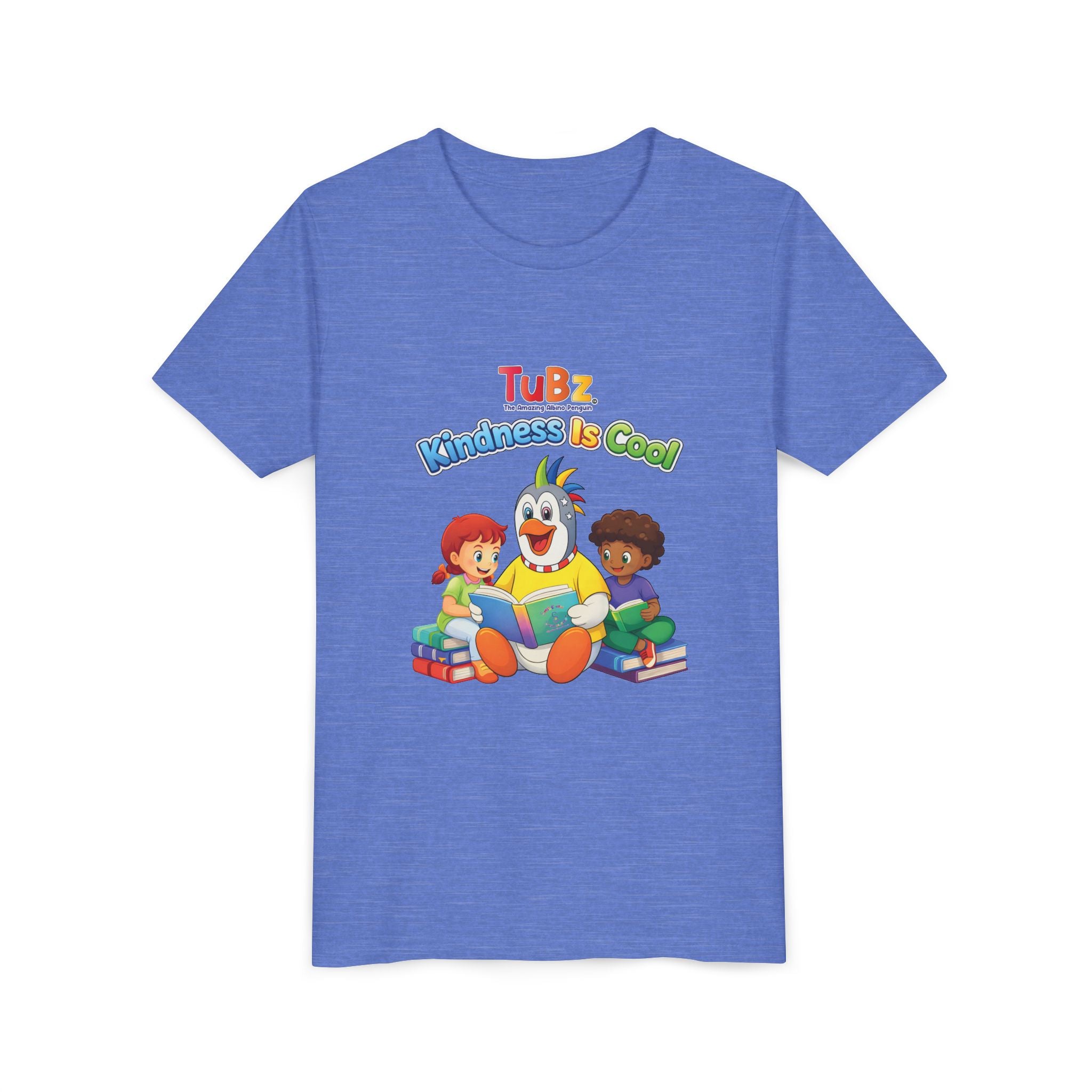 TuBz™ "Kindness Is Cool" Kids T-Shirt - Positive Message Graphic Tee | Smile Universe TuBz4Kidz