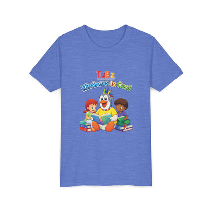 TuBz™ "Kindness Is Cool" Kids T-Shirt - Positive Message Graphic Tee | Smile Universe TuBz4Kidz