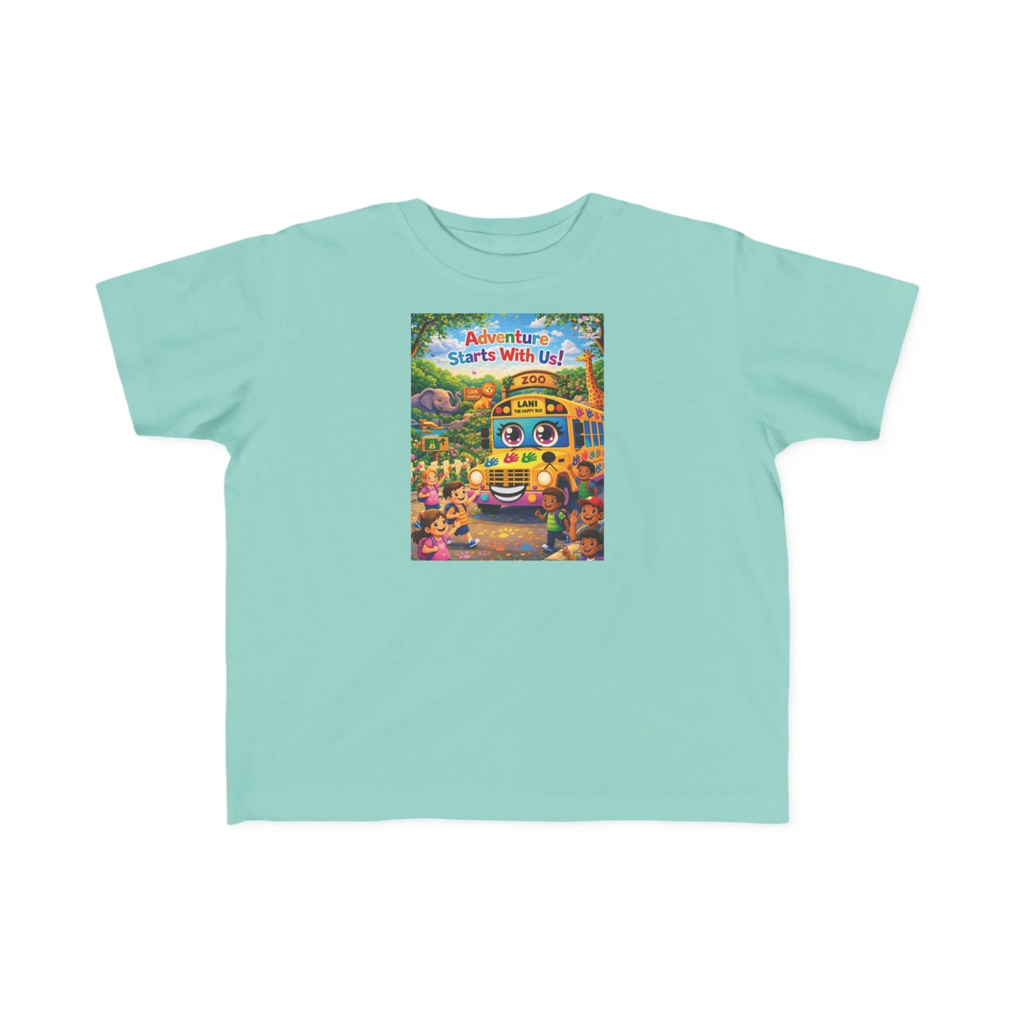 Lani™ Toddler's Fine Jersey Tee – "Adventure Starts With Us!" Graphic