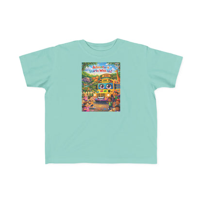 Lani™ Toddler's Fine Jersey Tee – "Adventure Starts With Us!" Graphic