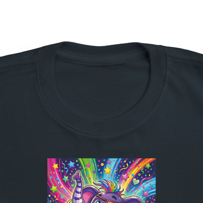 Piklez™ Toddler's Fine Jersey Tee – "Born to Celebrate!" Graphic Shirt | Smile Universe Collection