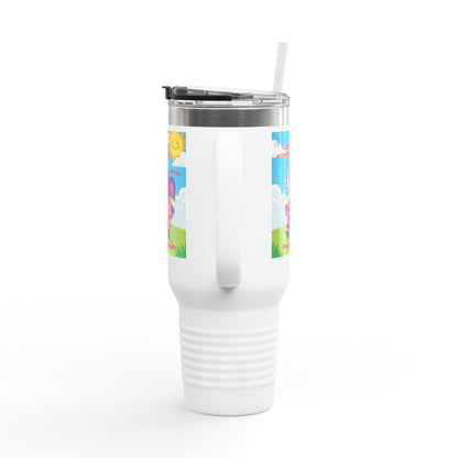 Piklez™ Insulated Travel Mug 40oz – “Destined to Shine” Large Tumbler | Smile Universe Collection