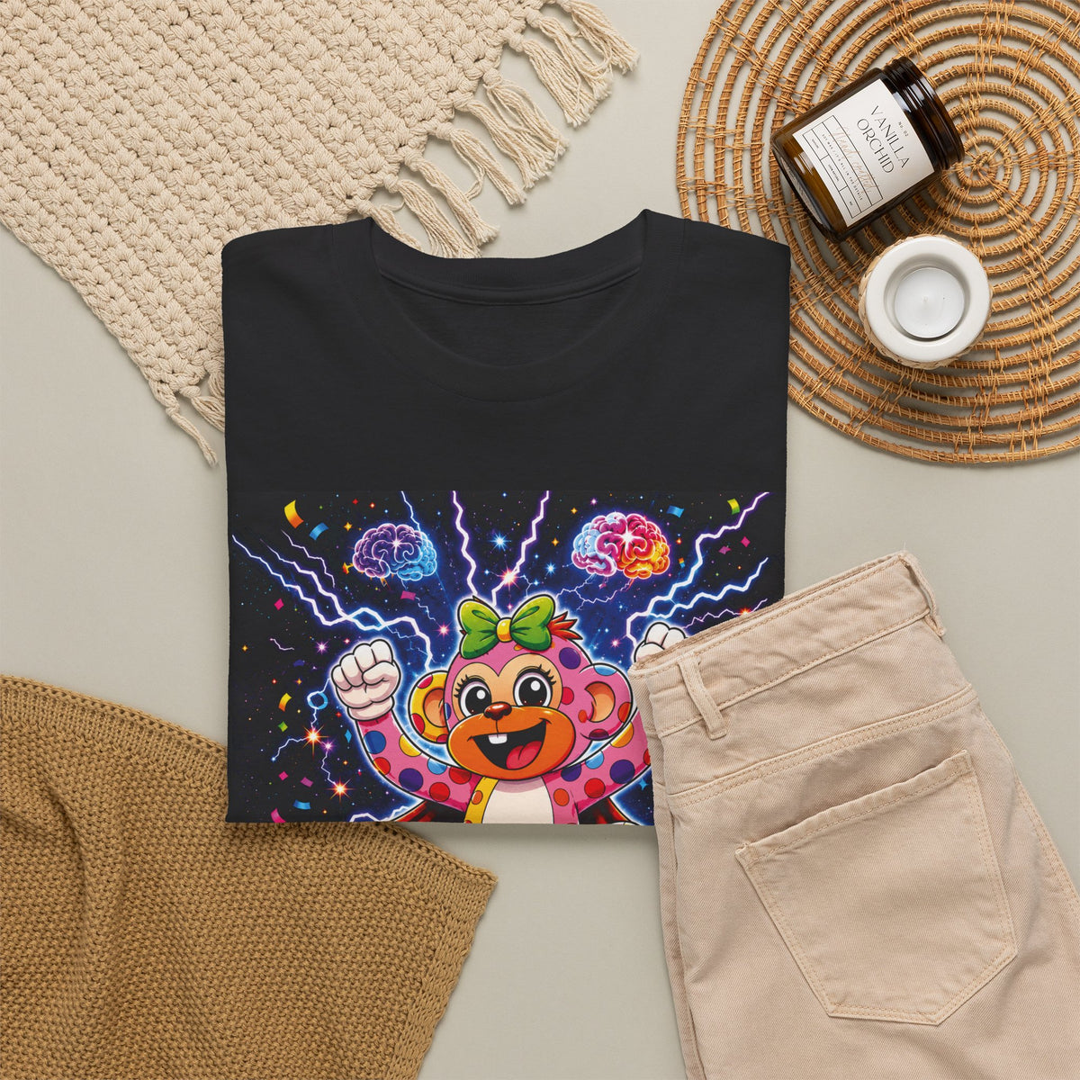 Panz™ Unisex Heavy Cotton™ Tee For Adult – "My Energy is Powerful" Graphic Tee | Smile Universe Collection