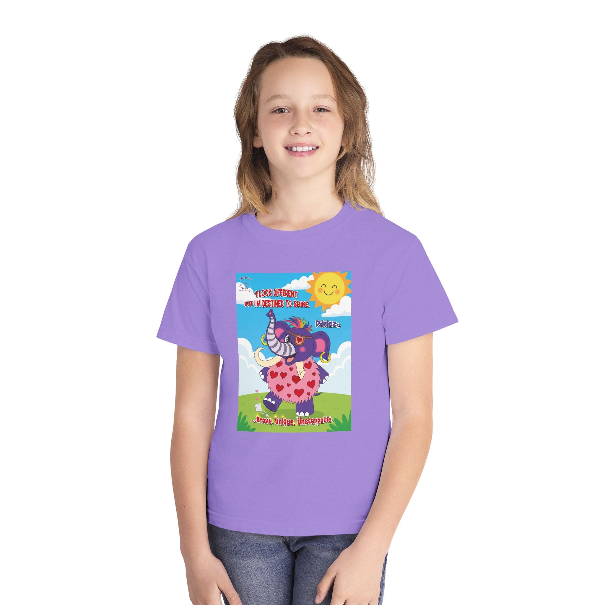 Piklez™ Youth Tee – “Destined to Shine” Graphic T-Shirt | Smile Universe Collection