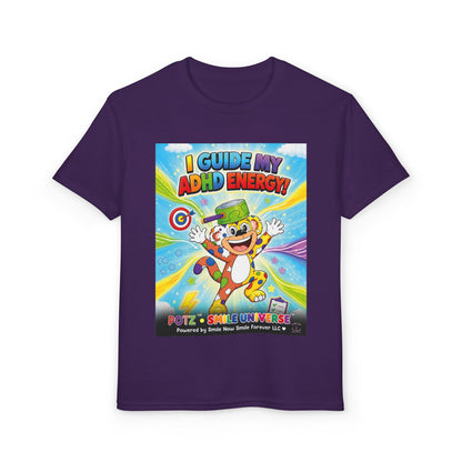 Potz™ Youth DryBlend® T-Shirt – "I Guide My ADHD Energy!" Graphic Tee | Smile Universe Collection