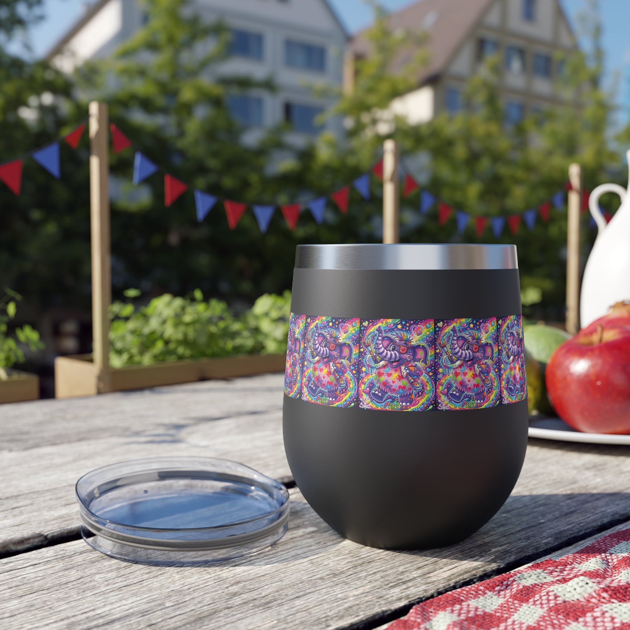 Piklez™ 40oz Copper Vacuum Insulated Cup – "Magic Paint!" Graphic | Smile Universe Collection