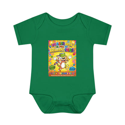 Potz™ Infant Baby Rib Bodysuit – "My ADHD Brain is Full of Brilliant Ideas!" Graphic Onesie | Smile Universe Collection