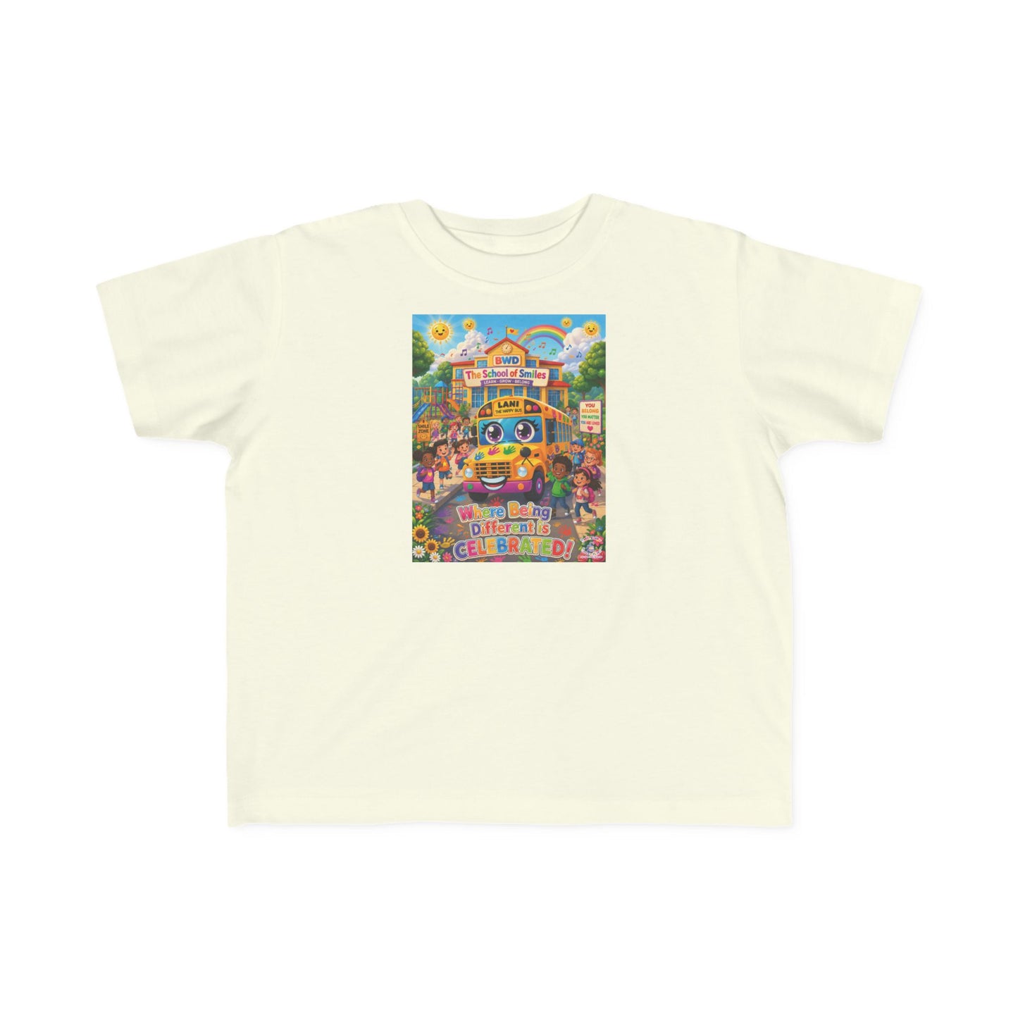 Lani™ Toddler's Fine Jersey Tee – "Where Being Different is CELEBRATED!" Graphic Shirt