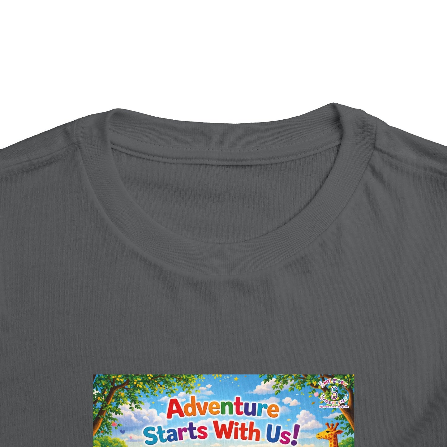 Lani™ Toddler Short Sleeve Tee – "Adventure Starts With Us!" Graphic