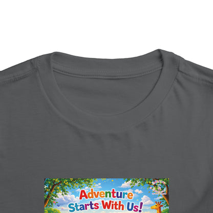 Lani™ Toddler Short Sleeve Tee – "Adventure Starts With Us!" Graphic