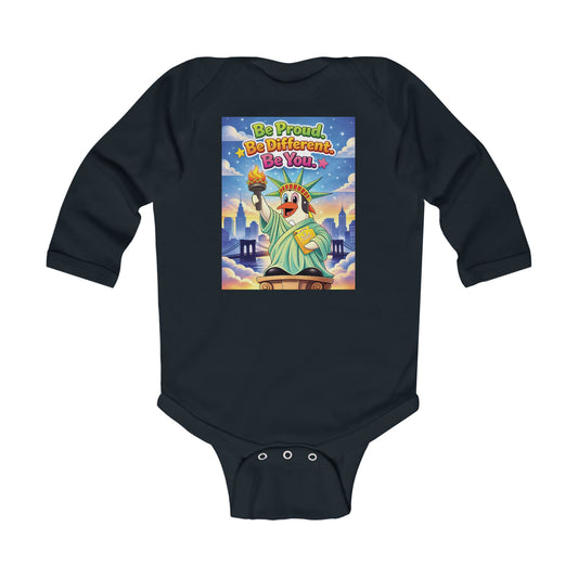 TuBz™ "Be Proud. Be Different. Be You." Infant Bodysuit - Inspirational Baby Onesie