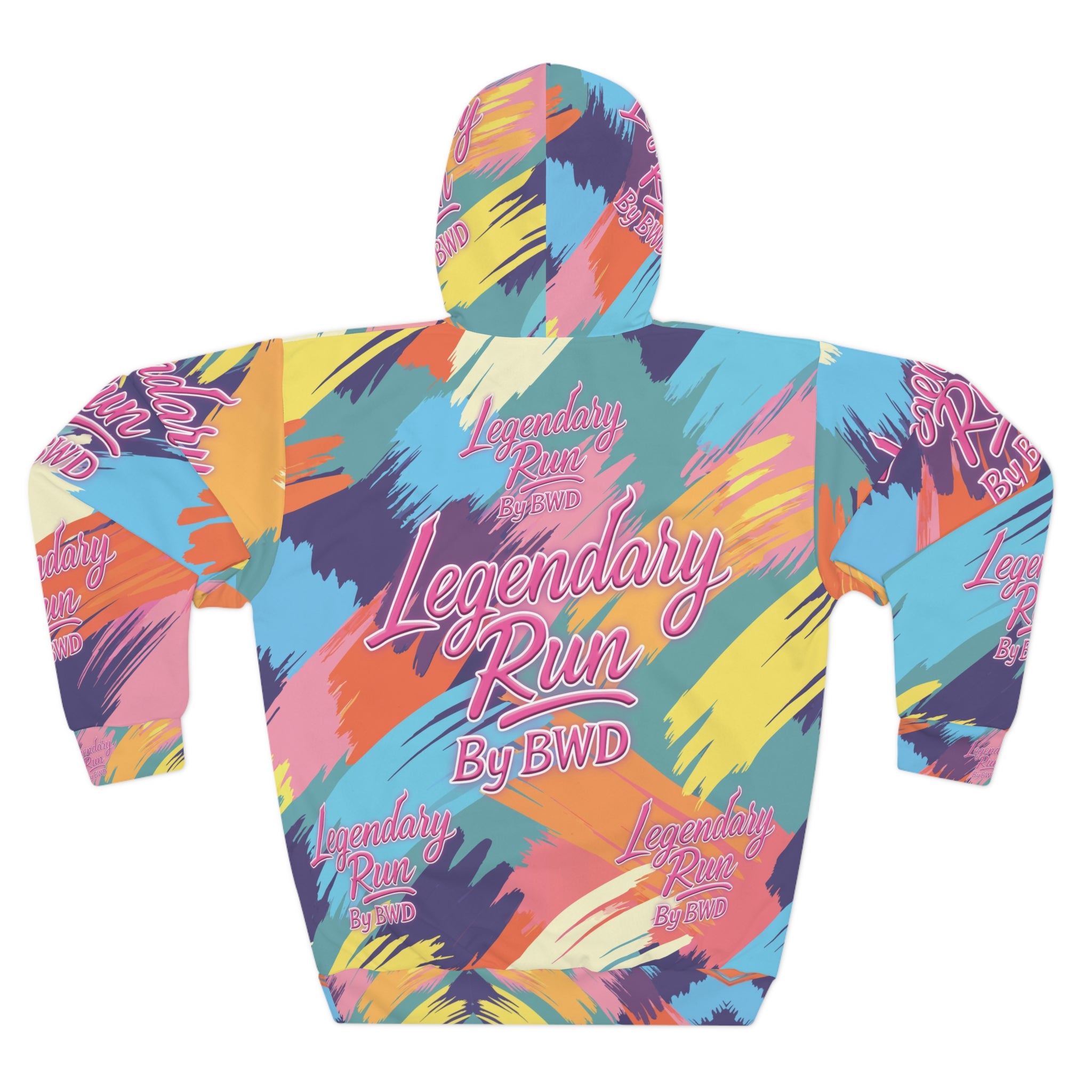Legendary Run All-Over Print Hoodie — Pullover