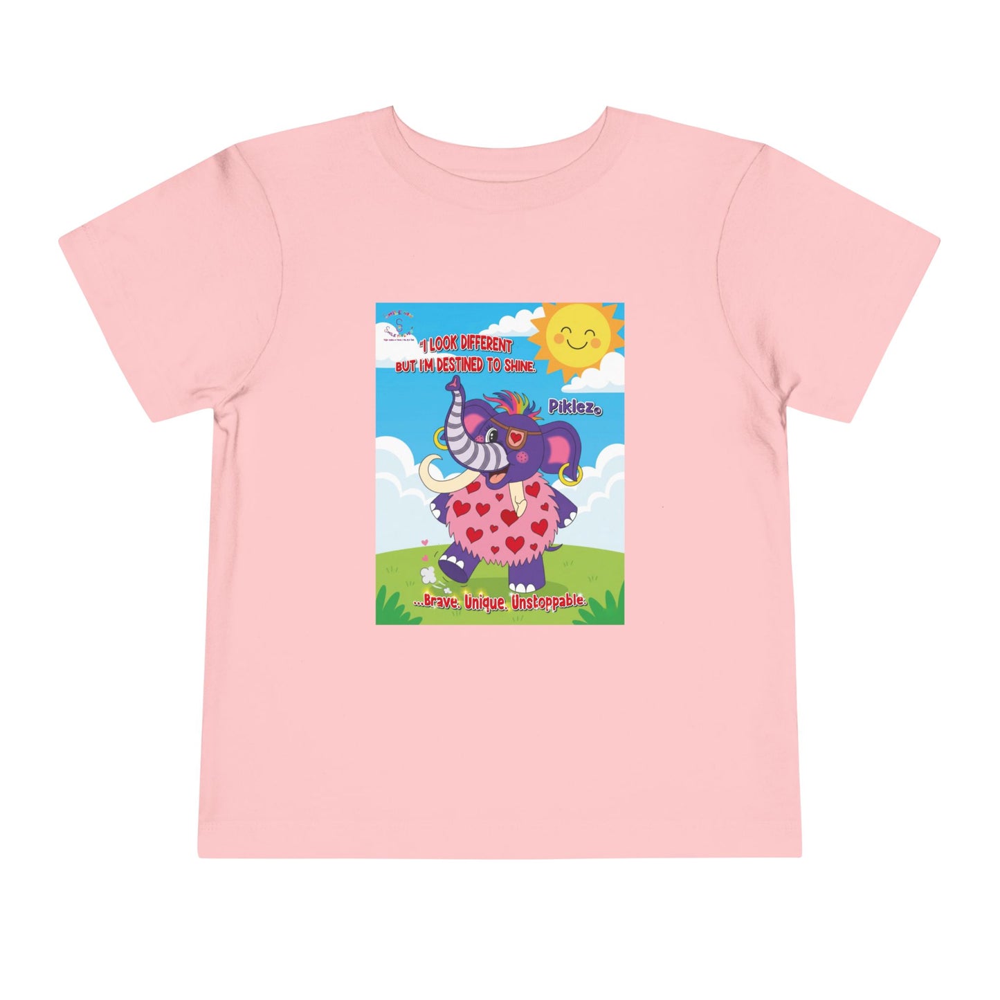 Piklez™ Toddler Tee – “Destined to Shine” Graphic Shirt | Smile Universe Collection
