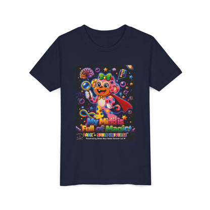Panz™ Youth Short Sleeve Tee – "My Mind is Full of Magic" Graphic | Smile Universe Collection