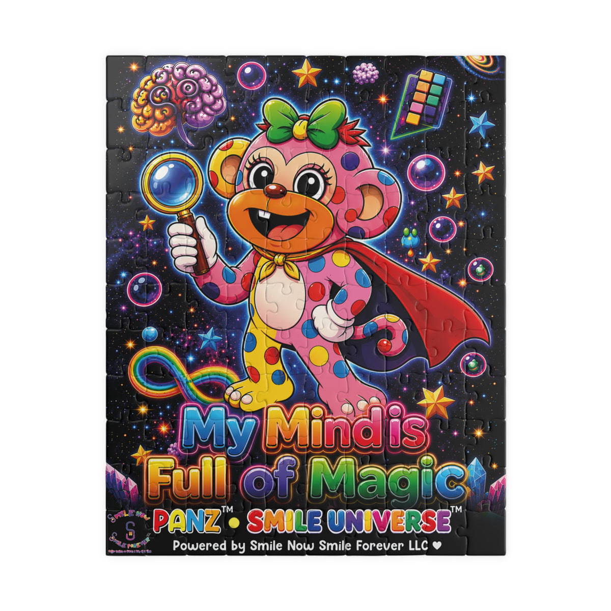 Panz™ Puzzle (110, 252, 520 & 1014-piece) – "My Mind is Full of Magic" Graphic | Smile Universe Collection