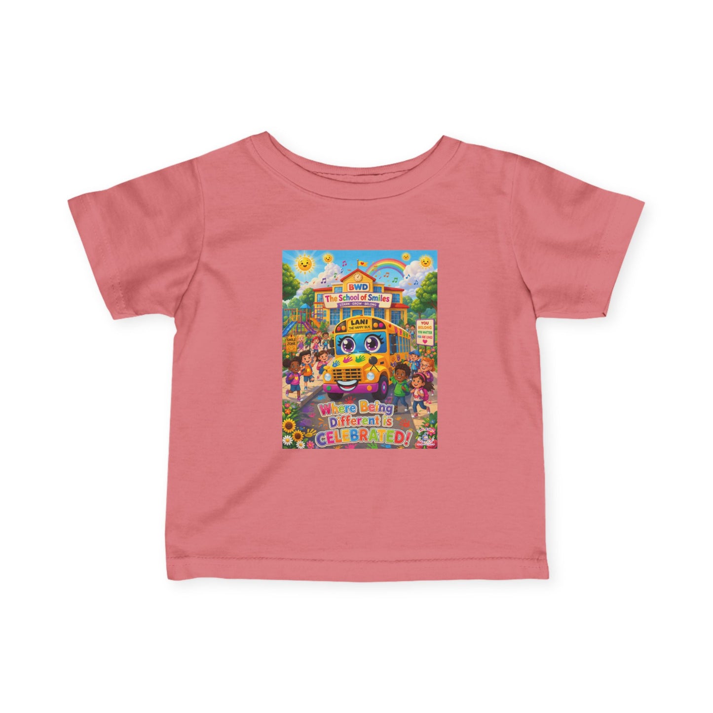 Lani™ Infant Fine Jersey Tee – "Where Being Different is CELEBRATED!" Graphic Shirt