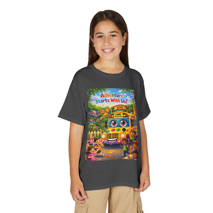 Lani™ Youth DryBlend® T-Shirt – "Adventure Starts With Us!" Graphic