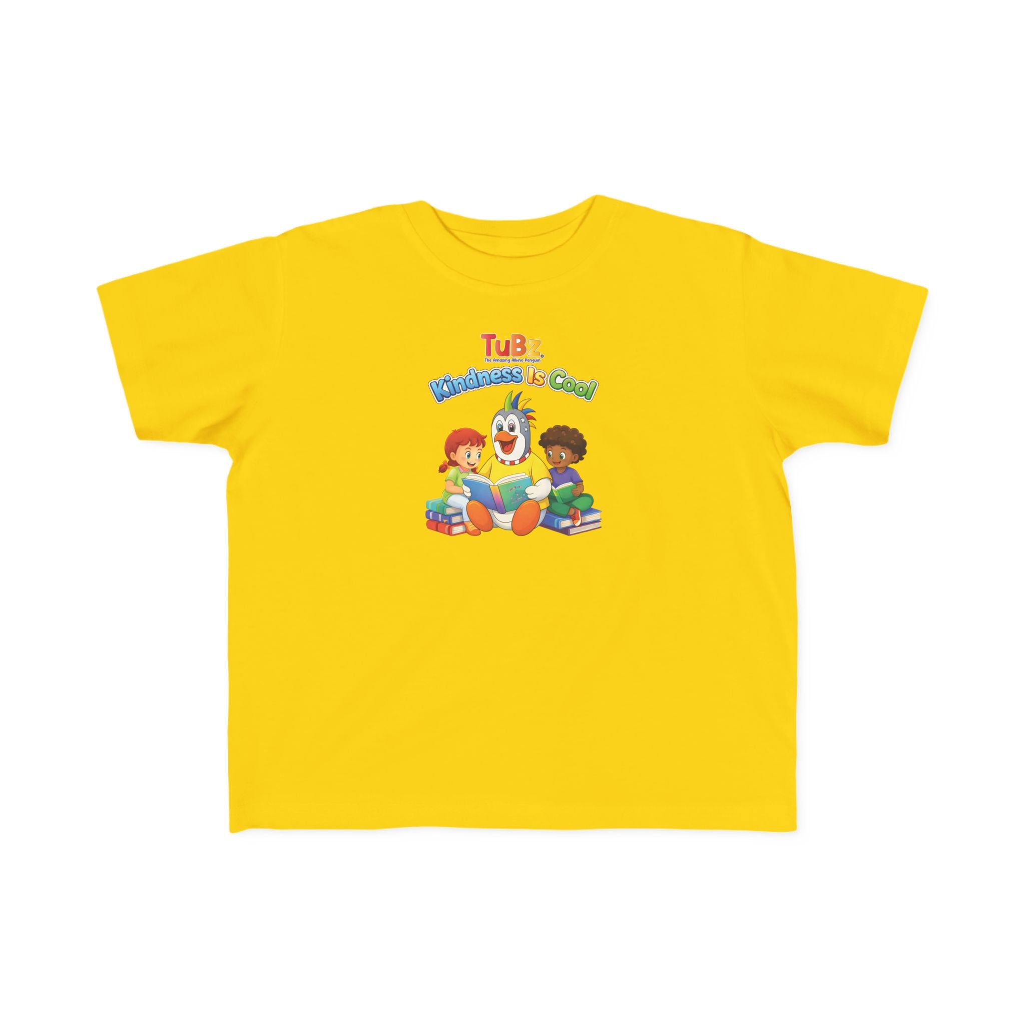 TuBz™ "Kindness Is Cool" Kids T-Shirt - Positive Message Graphic Tee | Smile Universe TuBz4Kidz