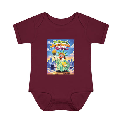 TuBz™ "Be Proud. Be Different. Be You." Infant Bodysuit - Inspirational Baby Onesie