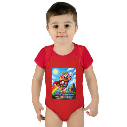 Panz™ Infant Baby Rib Bodysuit – "My Autism is My Superpower" Graphic | Smile Universe Collection