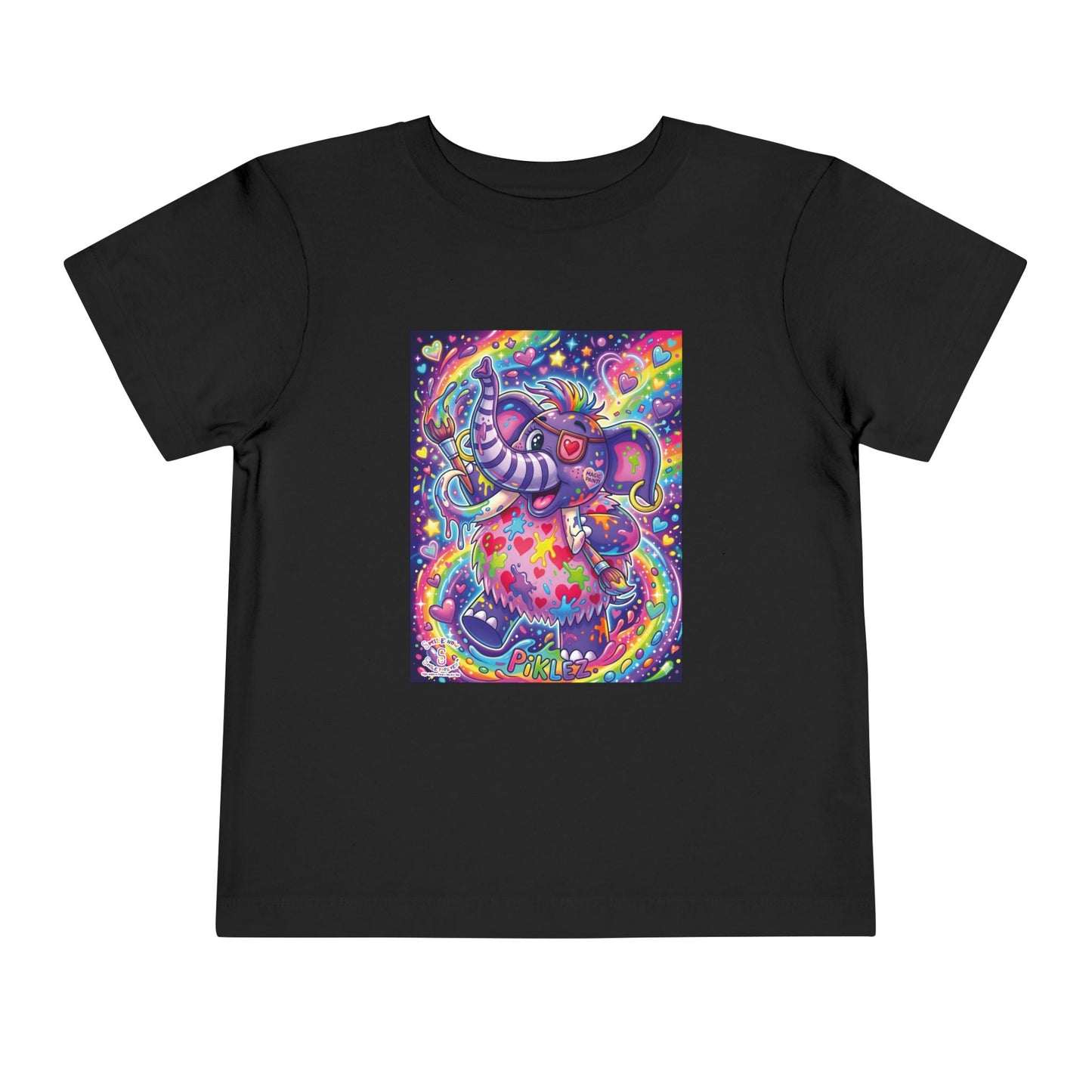 Piklez™ Toddler Short Sleeve Tee – "Magic Paint!" Graphic Shirt | Smile Universe Collection