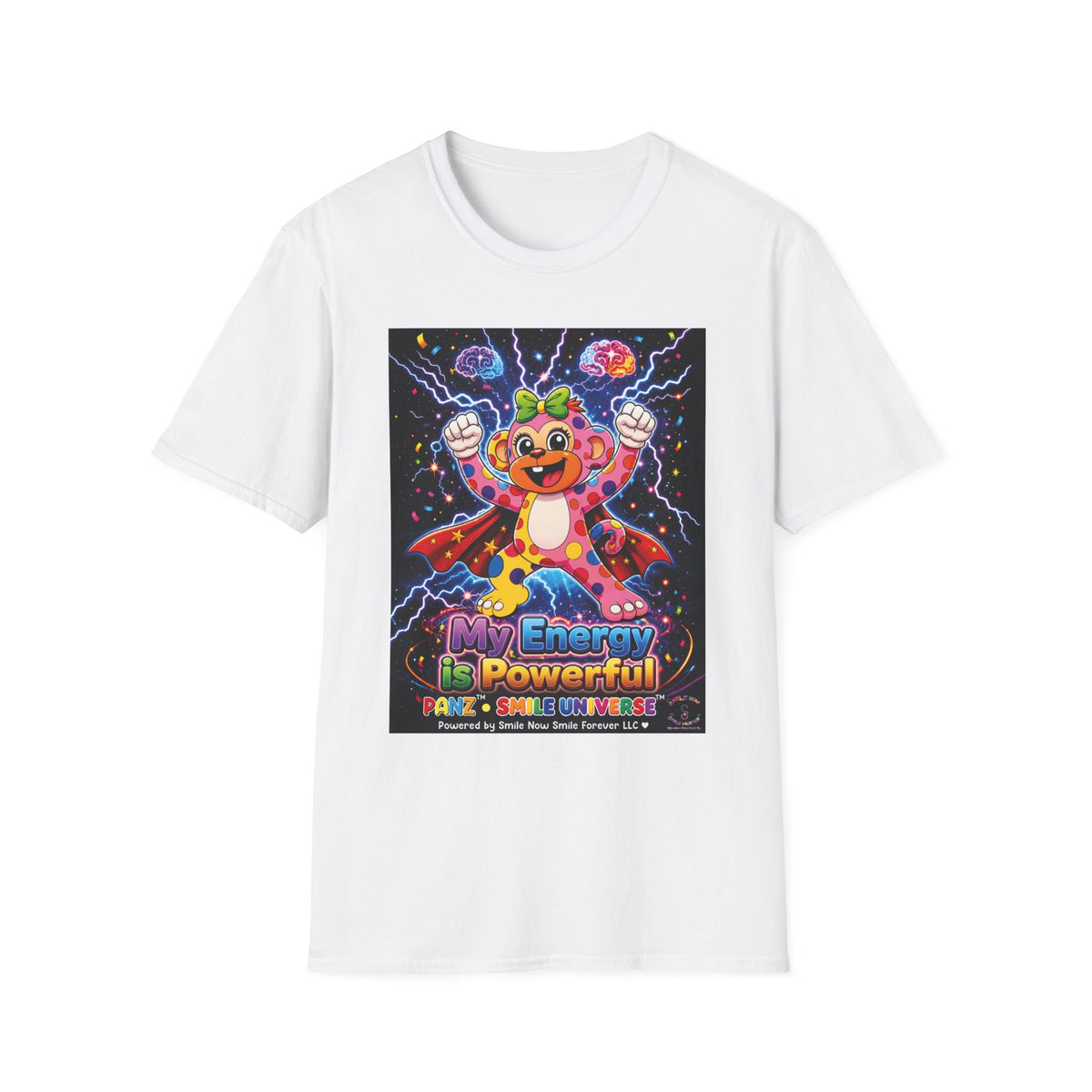 Panz™ Unisex Softstyle T-Shirt  for Adult– "My Energy is Powerful" Graphic Tee | Smile Universe Collection