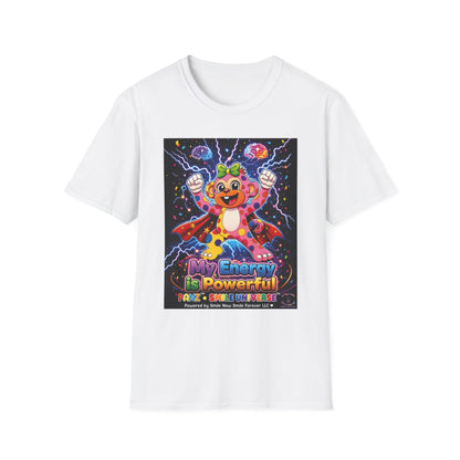Panz™ Unisex Softstyle T-Shirt  for Adult– "My Energy is Powerful" Graphic Tee | Smile Universe Collection
