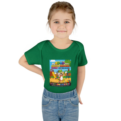 Potz™ Infant Baby Rib Bodysuit – "My ADHD Means Always Dreaming, Highly Determined" Graphic Onesie | Smile Universe Collection