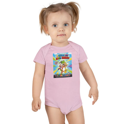 Potz™ Baby Short Sleeve Onesie® – "I Guide My ADHD Energy!" Graphic Bodysuit | Smile Universe Collection