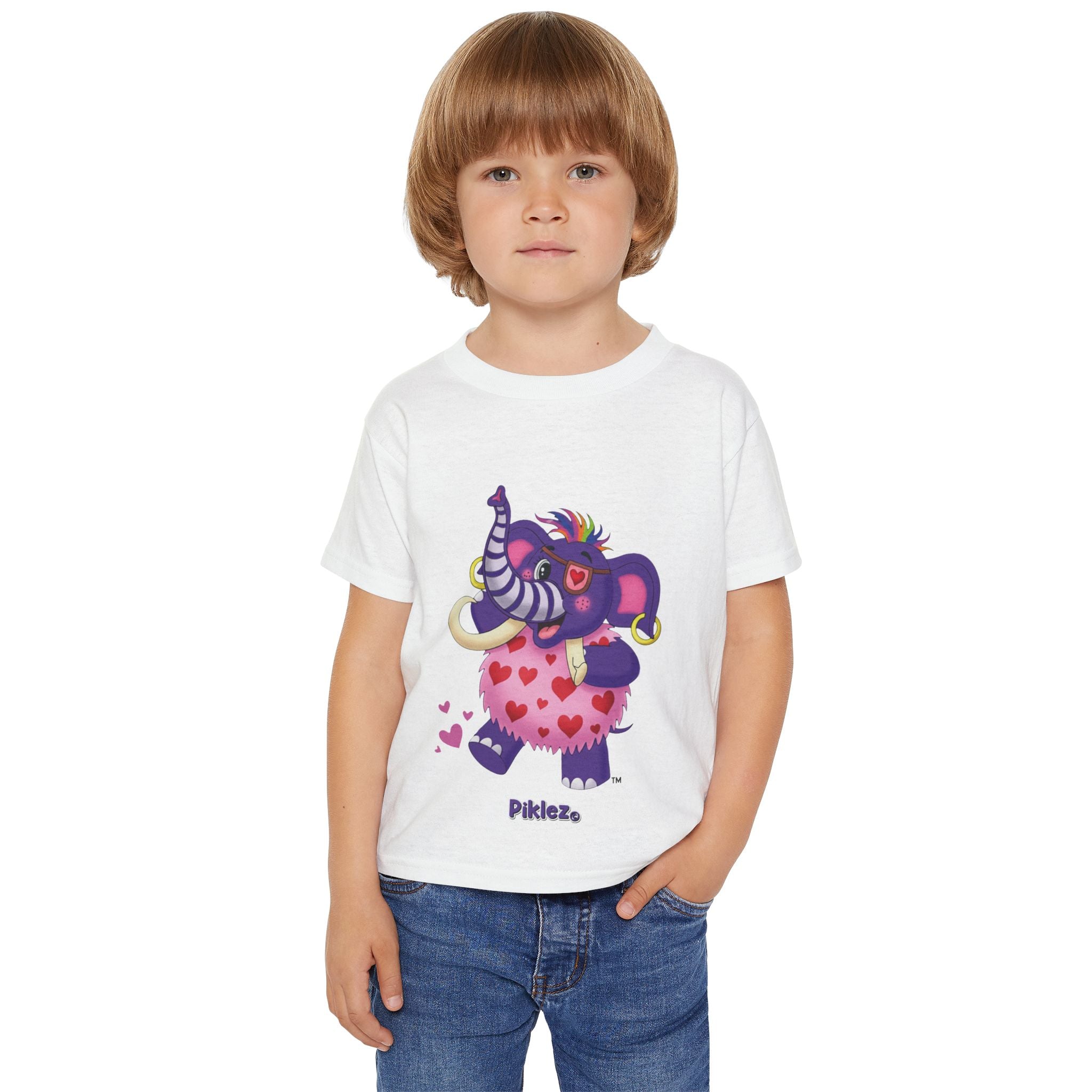 Piklez™ Heavy Cotton™ Toddler T-Shirt – "Full of Love!" Graphic Shirt | Smile Universe Collection