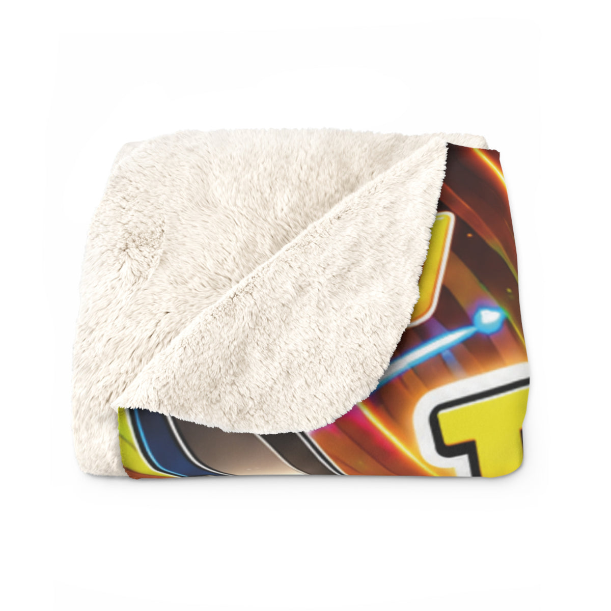 Potz™ Sherpa Fleece Blanket – "I Make Noise -n- Have Fun!" Graphic Throw | Smile Universe Collection