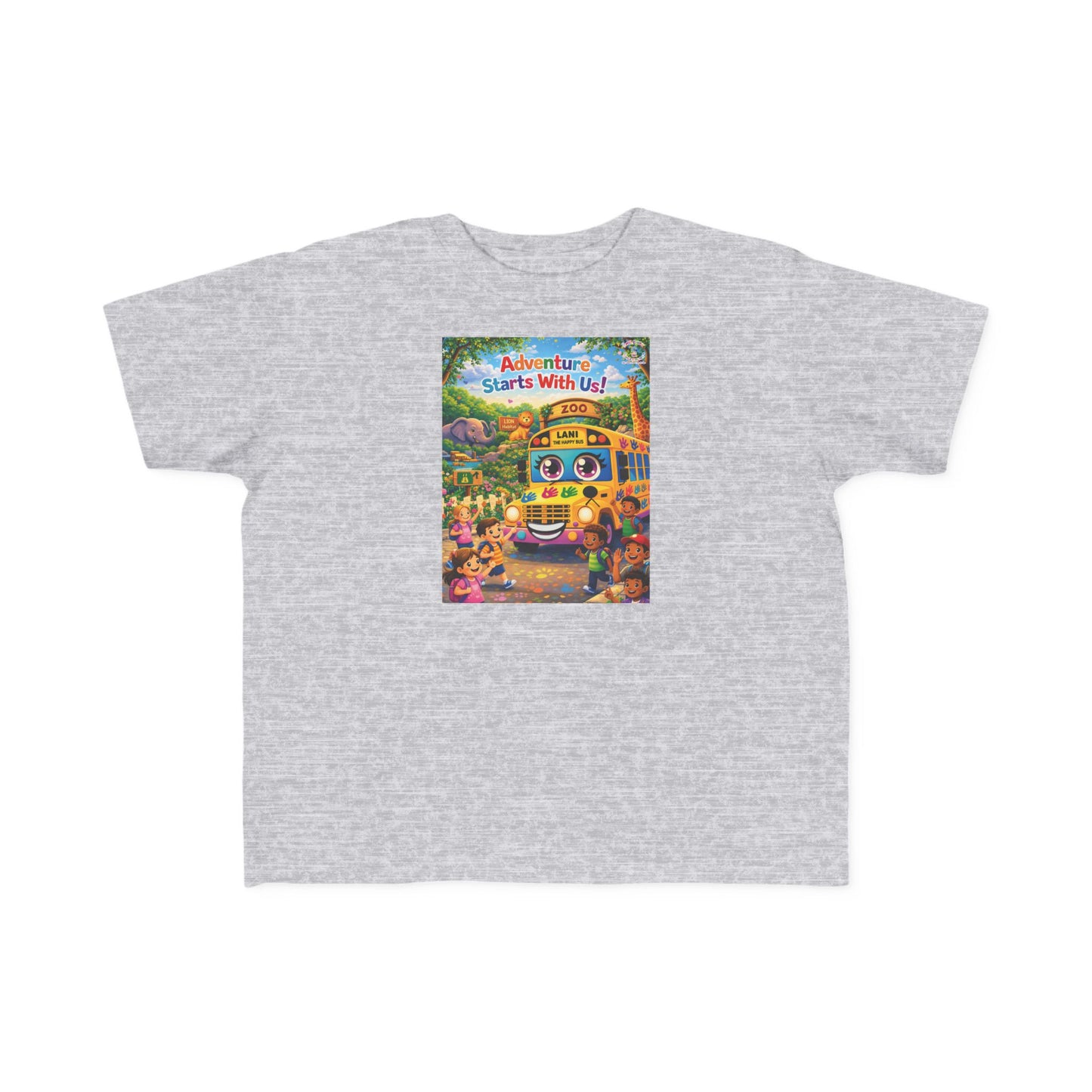 Lani™ Toddler's Fine Jersey Tee – "Adventure Starts With Us!" Graphic
