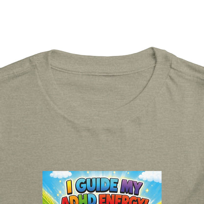 Potz™ Toddler Short Sleeve Tee – "I Guide My ADHD Energy!" Graphic Tee | Smile Universe Collection