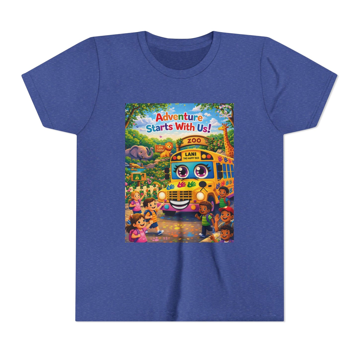 Lani™ Youth Short Sleeve Tee – "Adventure Starts With Us!" Graphic