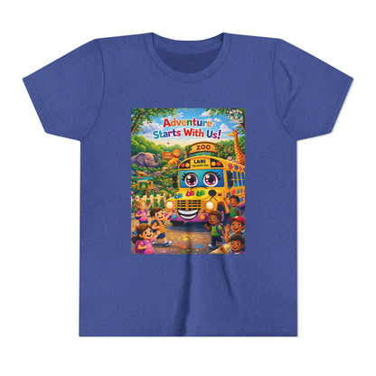Lani™ Youth Short Sleeve Tee – "Adventure Starts With Us!" Graphic