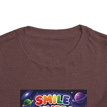 Smile Universe™ Toddler Short Sleeve Tee – "Where Being Different is CELEBRATED!" Graphic