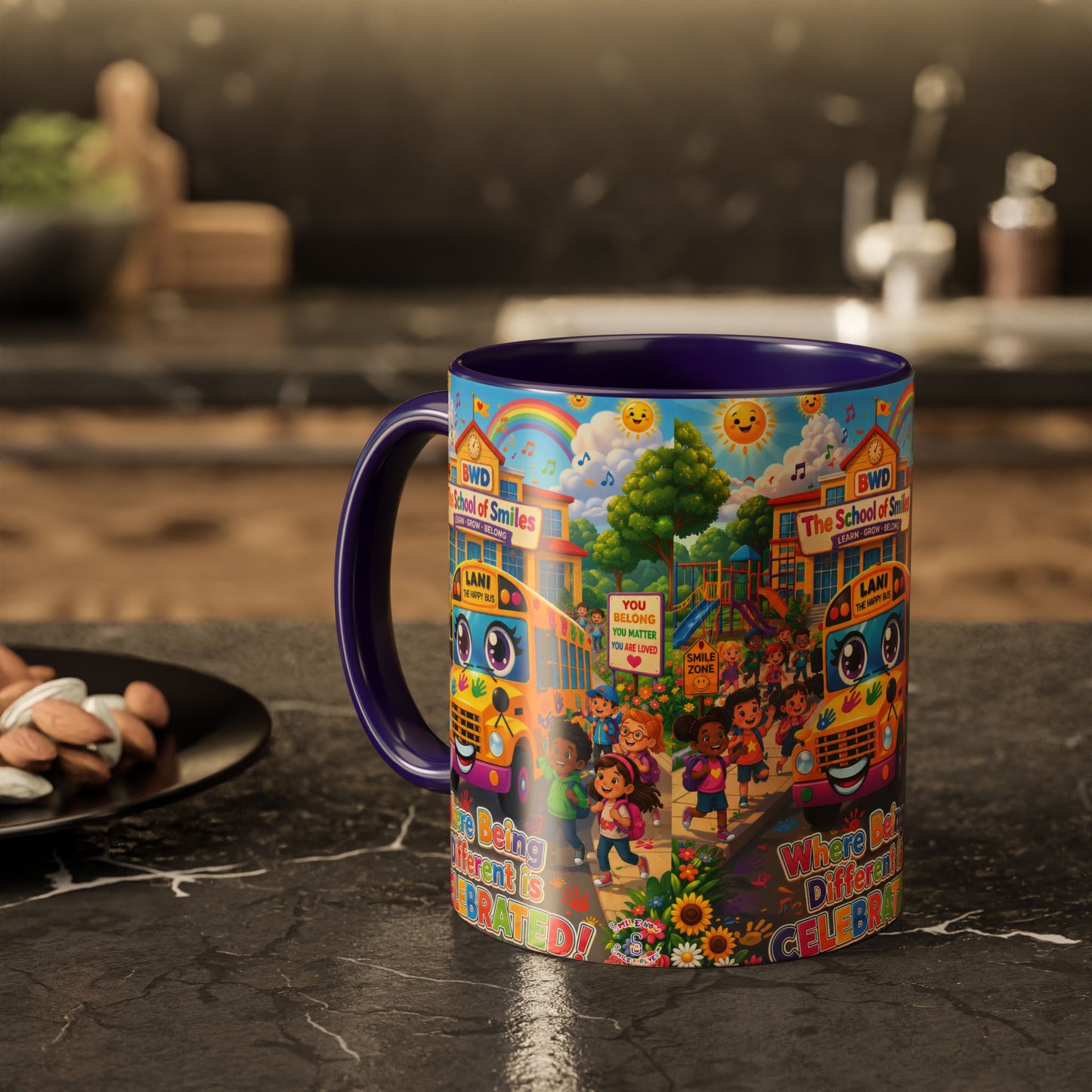 Lani™ Colorful Mug (11oz & 15oz) – "Where Being Different is CELEBRATED!" Graphic