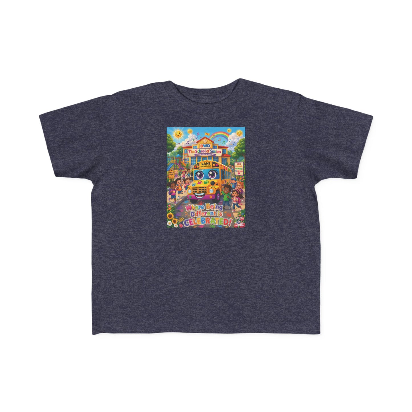 Lani™ Toddler's Fine Jersey Tee – "Where Being Different is CELEBRATED!" Graphic Shirt