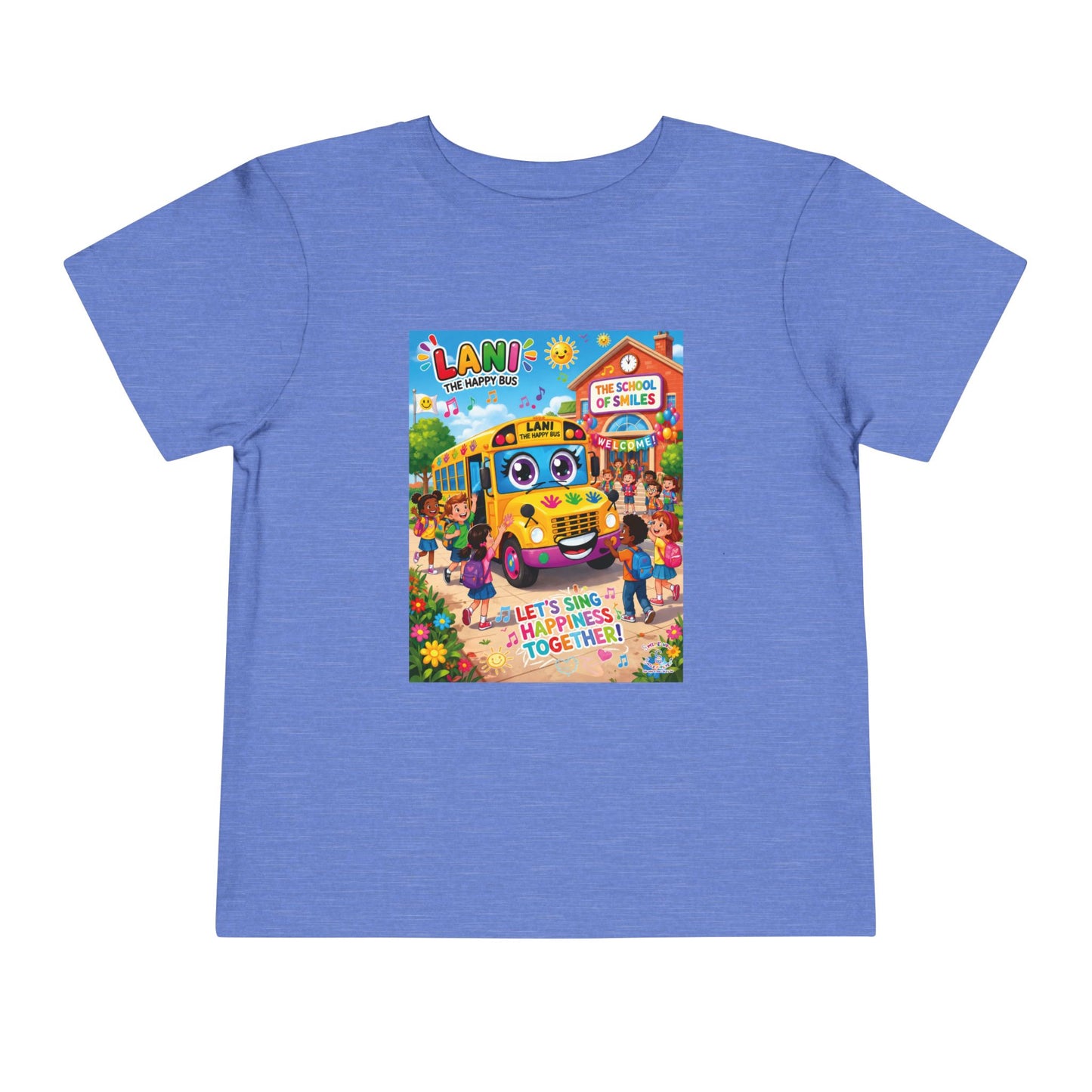 Lani™ Toddler Short Sleeve Tee – "Let's Sing Happiness Together!" Graphic