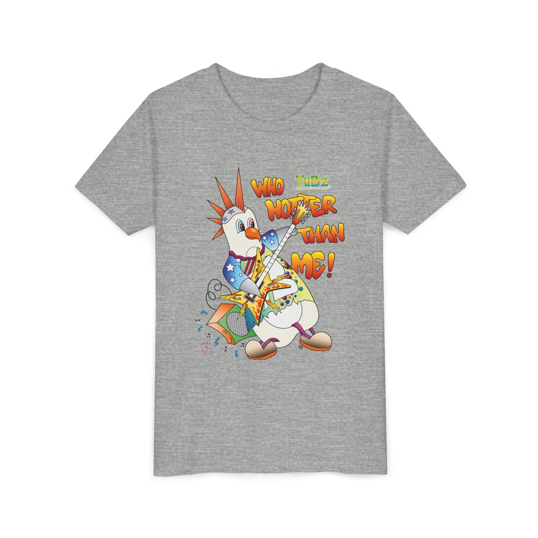 TuBz™ Rockstar Kids T-Shirt - "Who Hotter Than Me!" Graphic Tee | Smile Universe TuBz4Kidz Collection