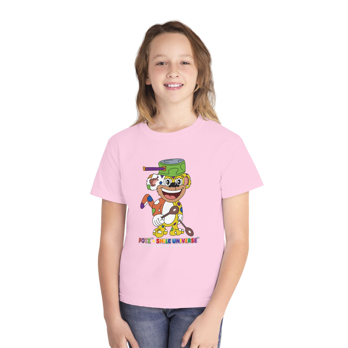 Potz™ Youth Midweight Tee – Playful Graphic Tee | Smile Universe Collection
